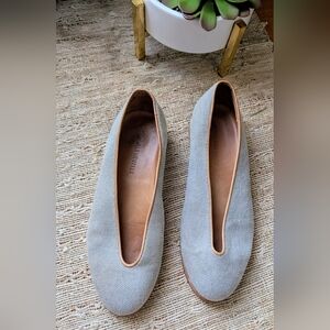 Reality Studio • Canvas Slip-On Shoes w/ Leather Edges